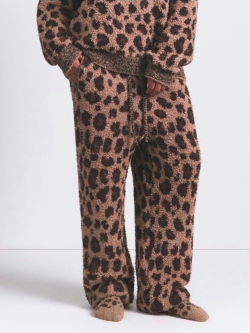 SKIMS Cozy Knit Leopard Print Sweatpants XXS/XS